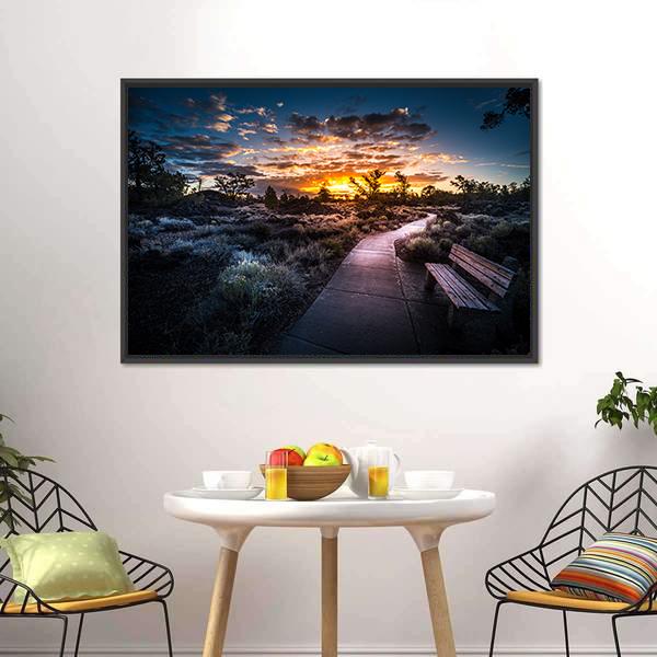 Devil's Orchard Trail Craters Panoramic Canvas Wall Art-1 Piece-36" x 12"-Tiaracle