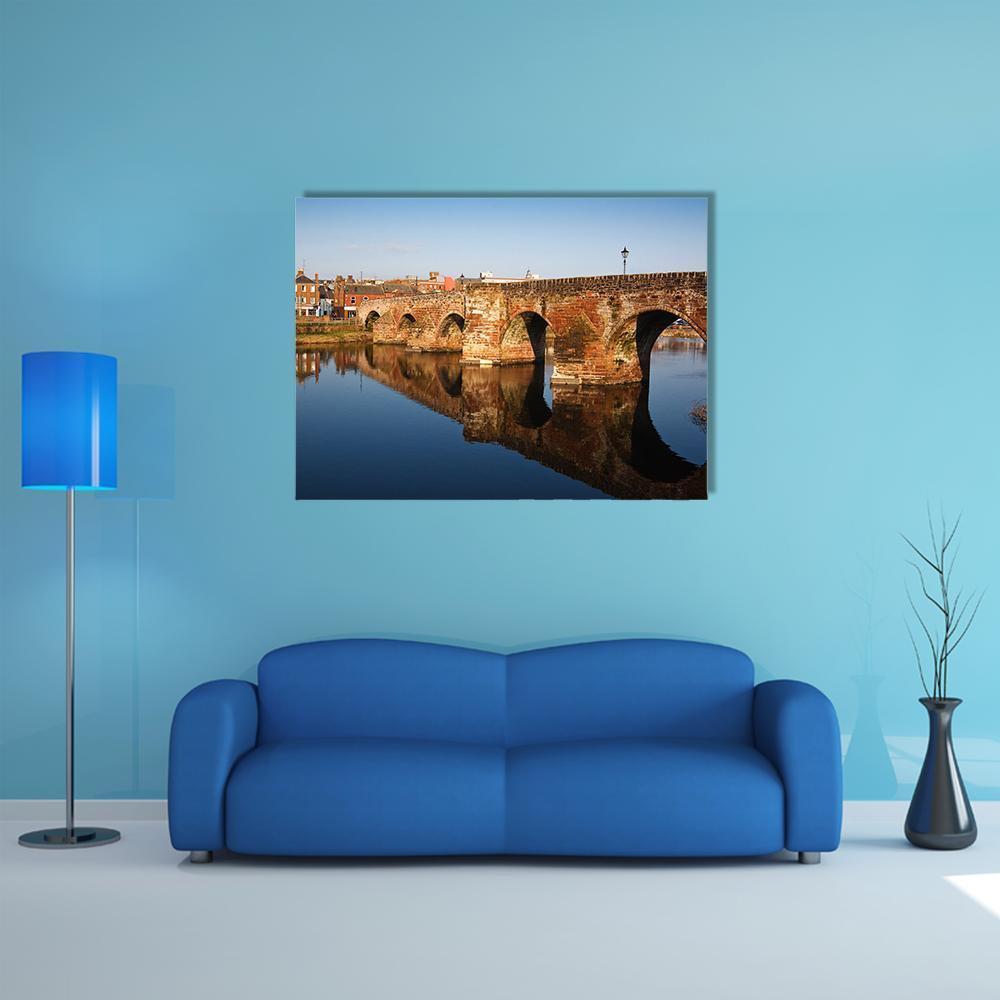 Devorgilla Bridge Scotland Canvas Wall Art-1 Piece-Gallery Wrap-48" x 32"-Tiaracle