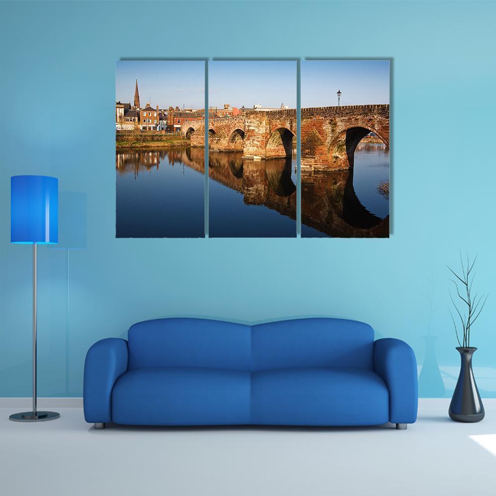 Devorgilla Bridge Scotland Canvas Wall Art-3 Horizontal-Gallery Wrap-37" x 24"-Tiaracle