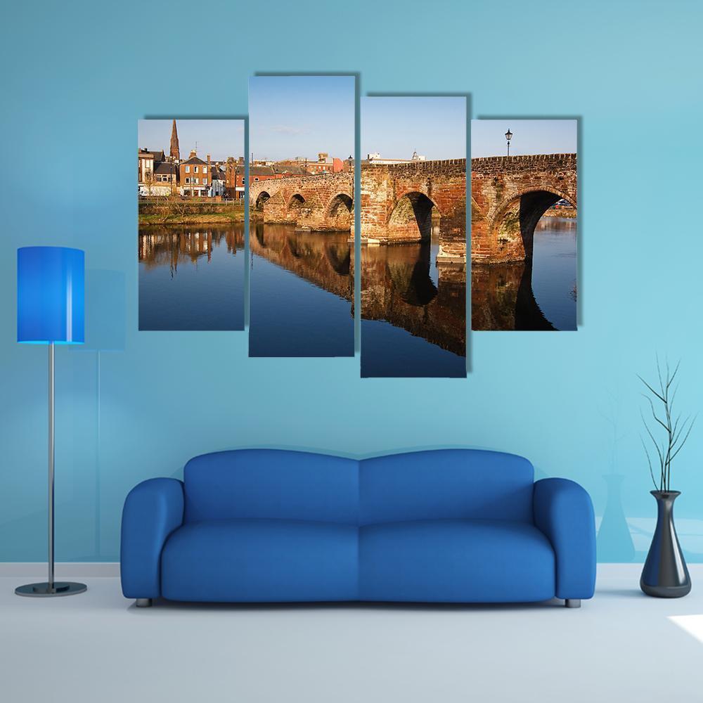 Devorgilla Bridge Scotland Canvas Wall Art-4 Pop-Gallery Wrap-50" x 32"-Tiaracle