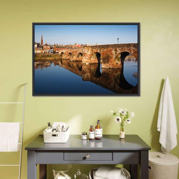 Devorgilla Bridge Scotland Canvas Wall Art-3 Horizontal-Gallery Wrap-25" x 16"-Tiaracle