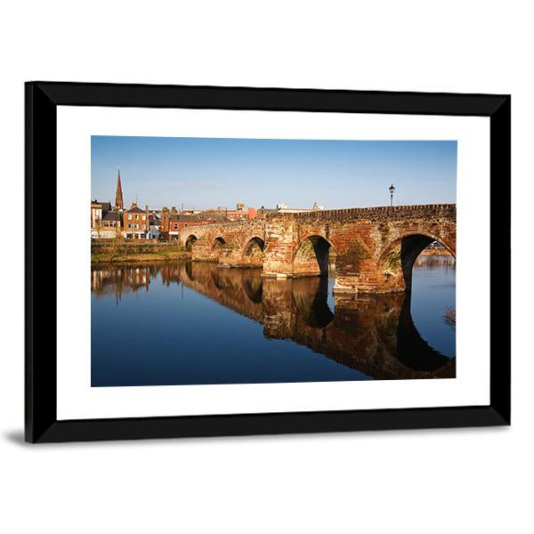 Devorgilla Bridge Scotland Canvas Wall Art-3 Horizontal-Gallery Wrap-25" x 16"-Tiaracle