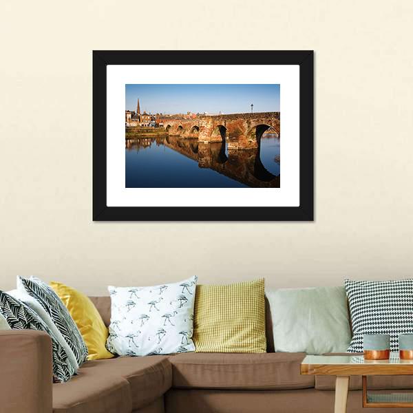 Devorgilla Bridge Scotland Canvas Wall Art-1 Piece-Framed Print-20" x 16"-Tiaracle