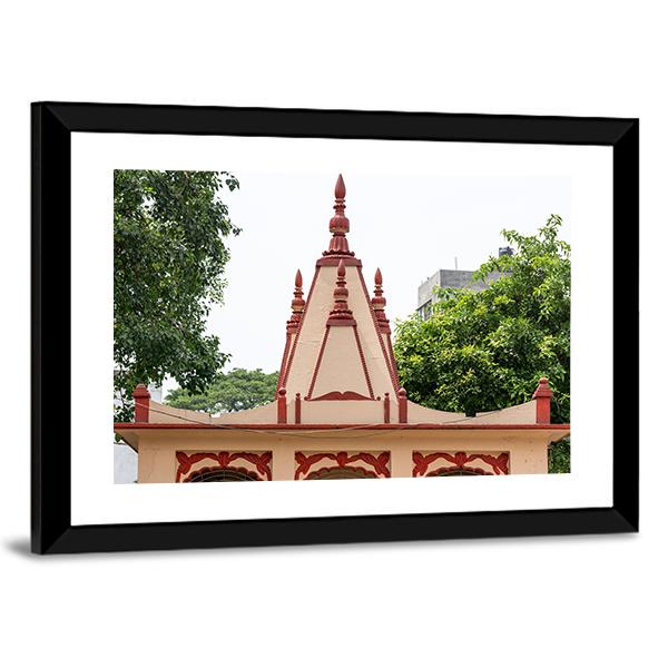 Dhakeshwari Temple Bangladesh Canvas Wall Art-5 Horizontal-Gallery Wrap-22" x 12"-Tiaracle