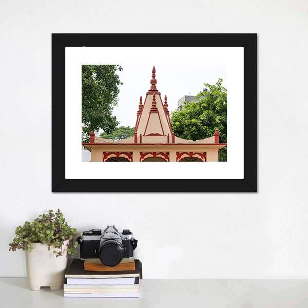 Dhakeshwari Temple Bangladesh Canvas Wall Art-5 Horizontal-Gallery Wrap-22" x 12"-Tiaracle