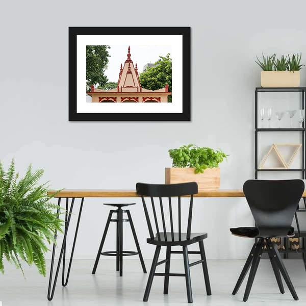 Dhakeshwari Temple Bangladesh Canvas Wall Art-5 Horizontal-Gallery Wrap-22" x 12"-Tiaracle