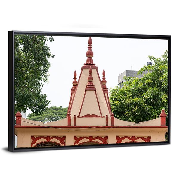 Dhakeshwari Temple Bangladesh Canvas Wall Art-5 Horizontal-Gallery Wrap-22" x 12"-Tiaracle
