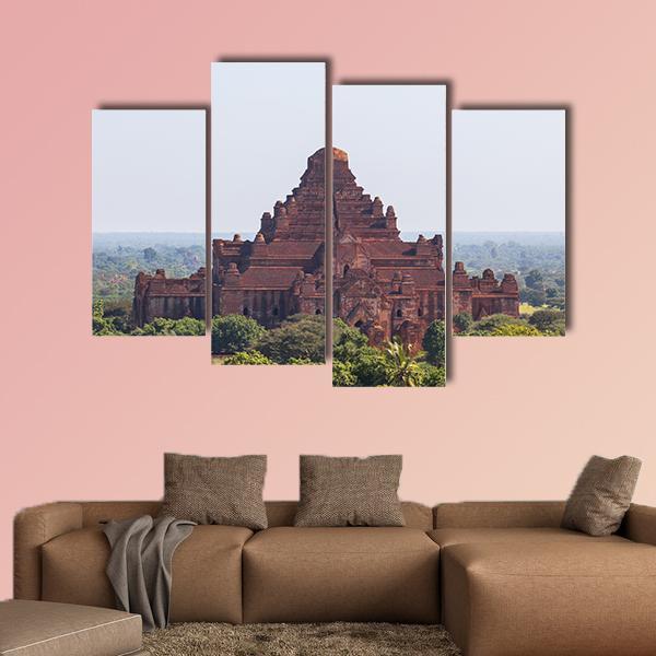 Dhammayangyi Temple Myanmar Canvas Wall Art-4 Pop-Gallery Wrap-50" x 32"-Tiaracle