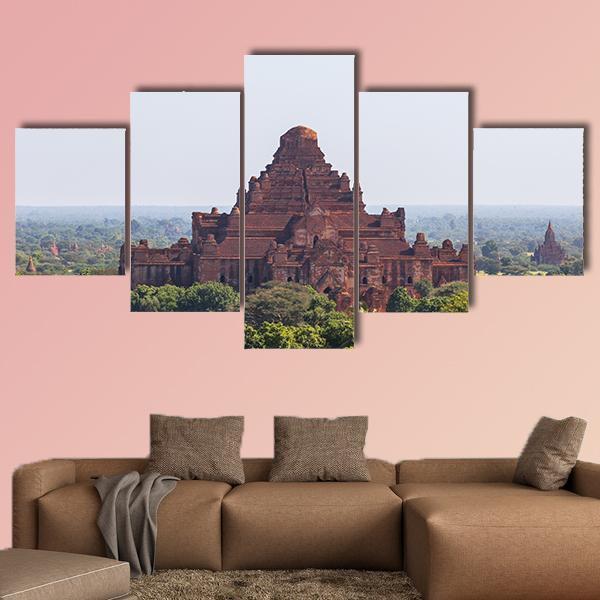 Dhammayangyi Temple Myanmar Canvas Wall Art-5 Star-Gallery Wrap-62" x 32"-Tiaracle