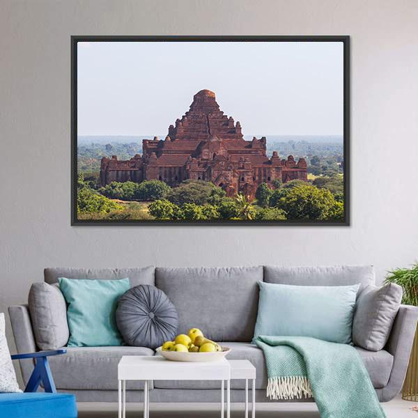 Dhammayangyi Temple Myanmar Panoramic Canvas Wall Art-1 Piece-36" x 12"-Tiaracle