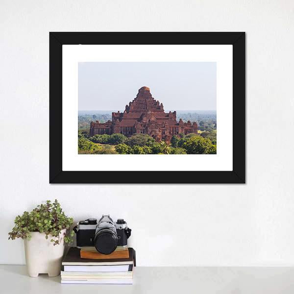 Dhammayangyi Temple Myanmar Panoramic Canvas Wall Art-1 Piece-36" x 12"-Tiaracle