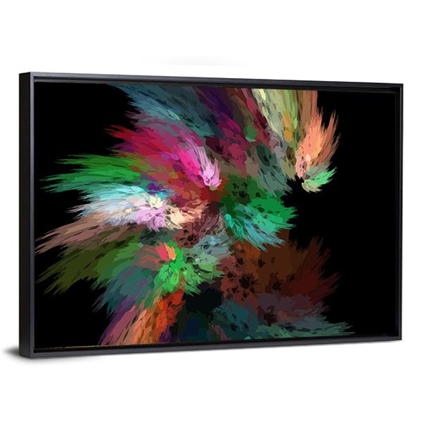 Digital Fractal Illustration Canvas Wall Art-3 Horizontal-Gallery Wrap-25" x 16"-Tiaracle