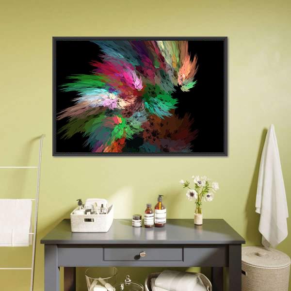 Digital Fractal Illustration Canvas Wall Art-3 Horizontal-Gallery Wrap-25" x 16"-Tiaracle