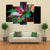 Digital Fractal Illustration Canvas Wall Art-5 Pop-Gallery Wrap-47" x 32"-Tiaracle