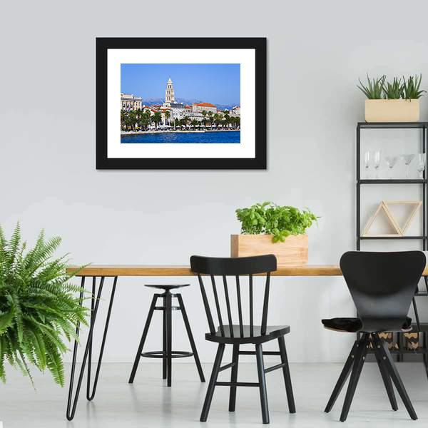 Diocletian Palace In Split Canvas Wall Art-5 Horizontal-Gallery Wrap-22" x 12"-Tiaracle