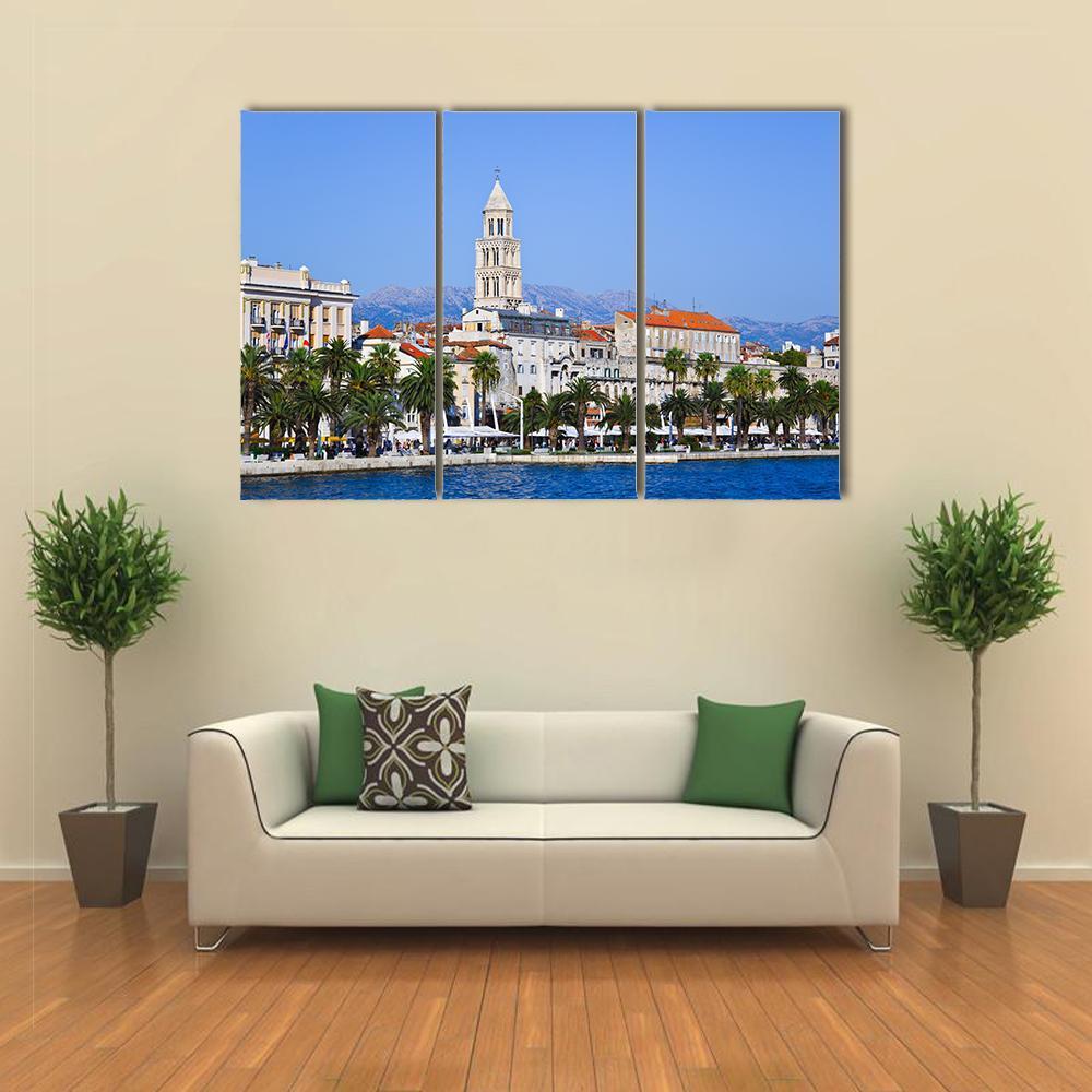 Diocletian Palace In Split Canvas Wall Art-3 Horizontal-Gallery Wrap-37" x 24"-Tiaracle