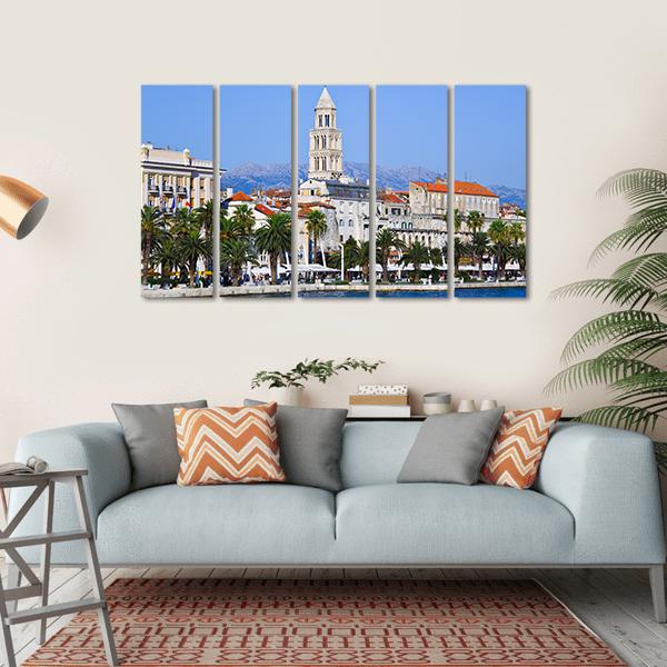 Diocletian Palace In Split Canvas Wall Art-5 Horizontal-Gallery Wrap-22" x 12"-Tiaracle