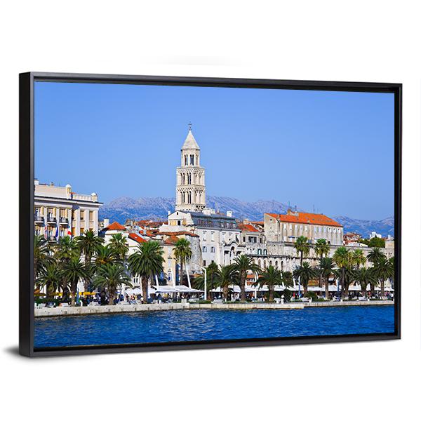 Diocletian Palace In Split Canvas Wall Art-3 Horizontal-Gallery Wrap-25" x 16"-Tiaracle