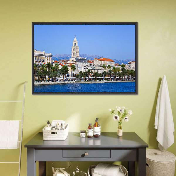 Diocletian Palace In Split Canvas Wall Art-3 Horizontal-Gallery Wrap-25" x 16"-Tiaracle