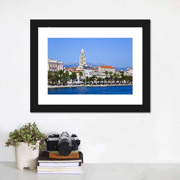 Diocletian Palace In Split Canvas Wall Art-3 Horizontal-Gallery Wrap-25" x 16"-Tiaracle