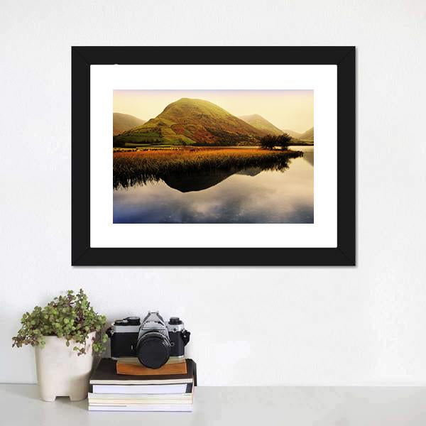District Lake England Canvas Wall Art-3 Horizontal-Gallery Wrap-25" x 16"-Tiaracle