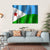 Djibouti Flag Canvas Wall Art-1 Piece-Gallery Wrap-36" x 24"-Tiaracle