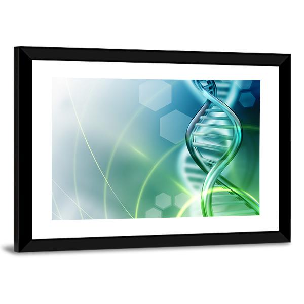 DNA Strands Canvas Wall Art-3 Horizontal-Gallery Wrap-25" x 16"-Tiaracle