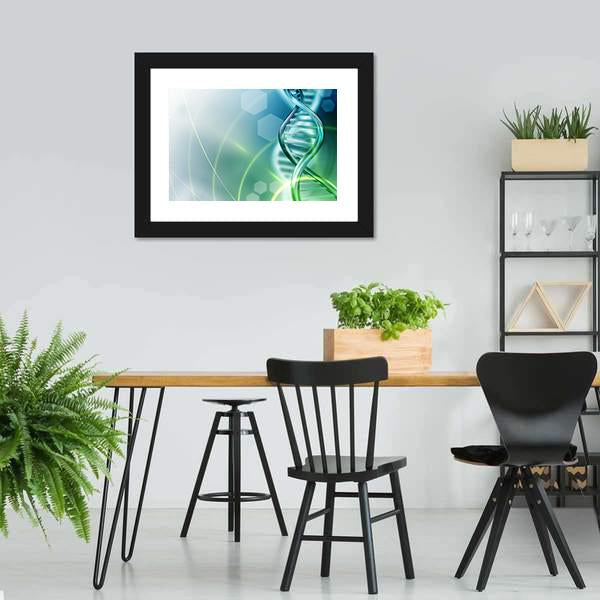DNA Strands Canvas Wall Art-3 Horizontal-Gallery Wrap-25" x 16"-Tiaracle