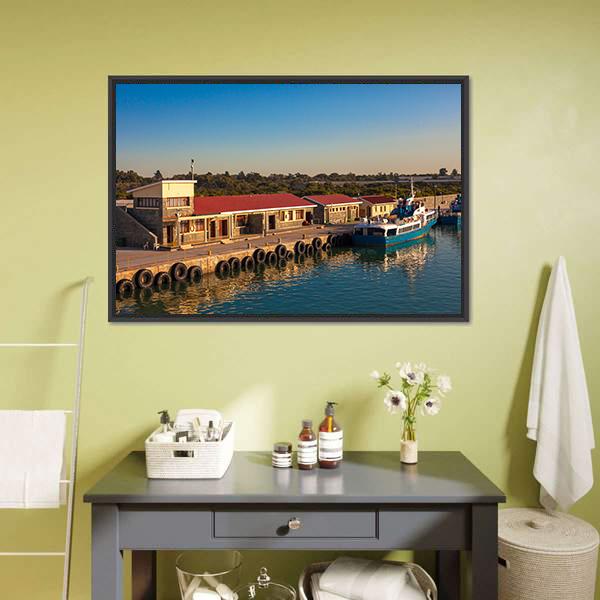 Dock At Robben Island Prison Canvas Wall Art-3 Horizontal-Gallery Wrap-25" x 16"-Tiaracle