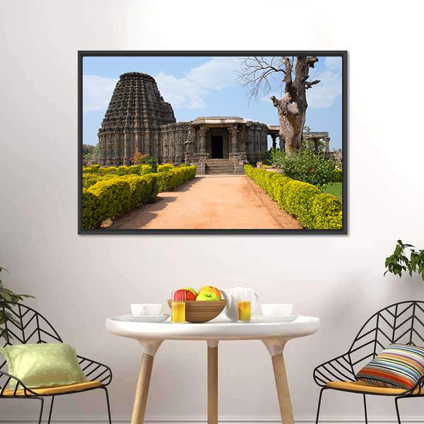 Doddabasappa Temple Canvas Wall Art-1 Piece-Floating Frame-24" x 16"-Tiaracle
