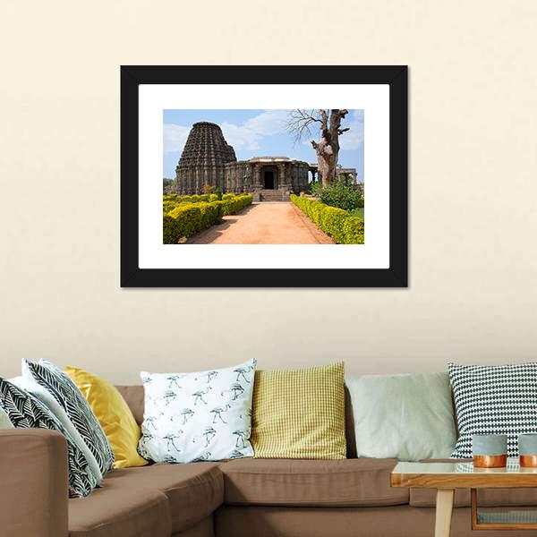 Doddabasappa Temple Canvas Wall Art-1 Piece-Framed Print-20" x 16"-Tiaracle