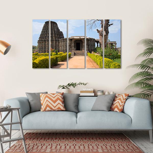 Doddabasappa Temple Canvas Wall Art-5 Horizontal-Gallery Wrap-22" x 12"-Tiaracle