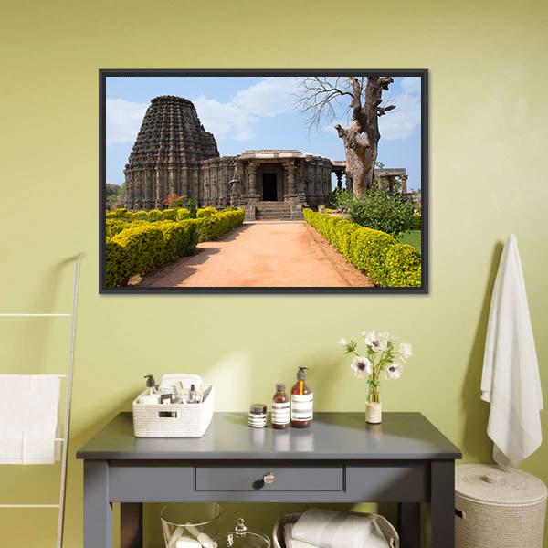 Doddabasappa Temple Canvas Wall Art-5 Horizontal-Gallery Wrap-22" x 12"-Tiaracle
