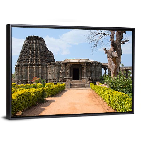 Doddabasappa Temple Canvas Wall Art-5 Horizontal-Gallery Wrap-22" x 12"-Tiaracle