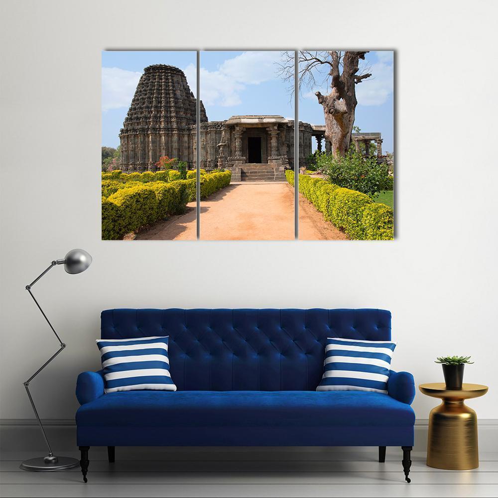 Doddabasappa Temple Canvas Wall Art-3 Horizontal-Gallery Wrap-37" x 24"-Tiaracle