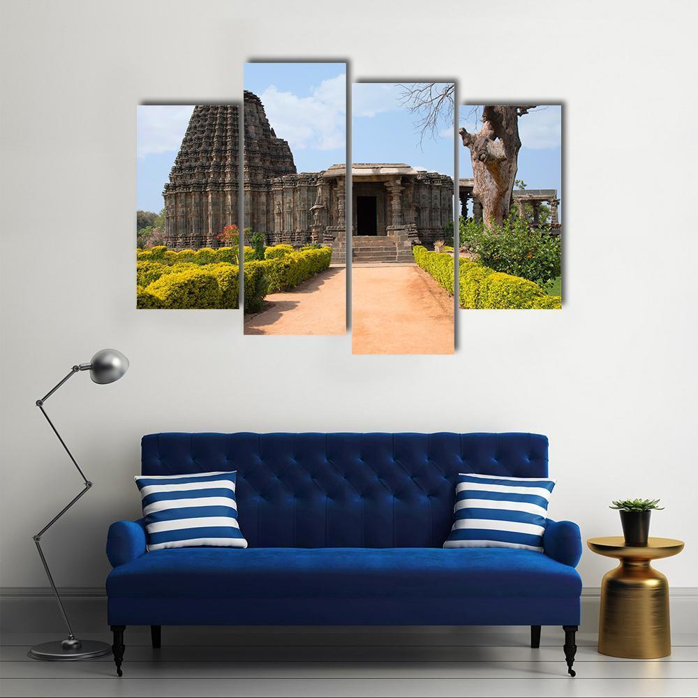 Doddabasappa Temple Canvas Wall Art-4 Pop-Gallery Wrap-50" x 32"-Tiaracle