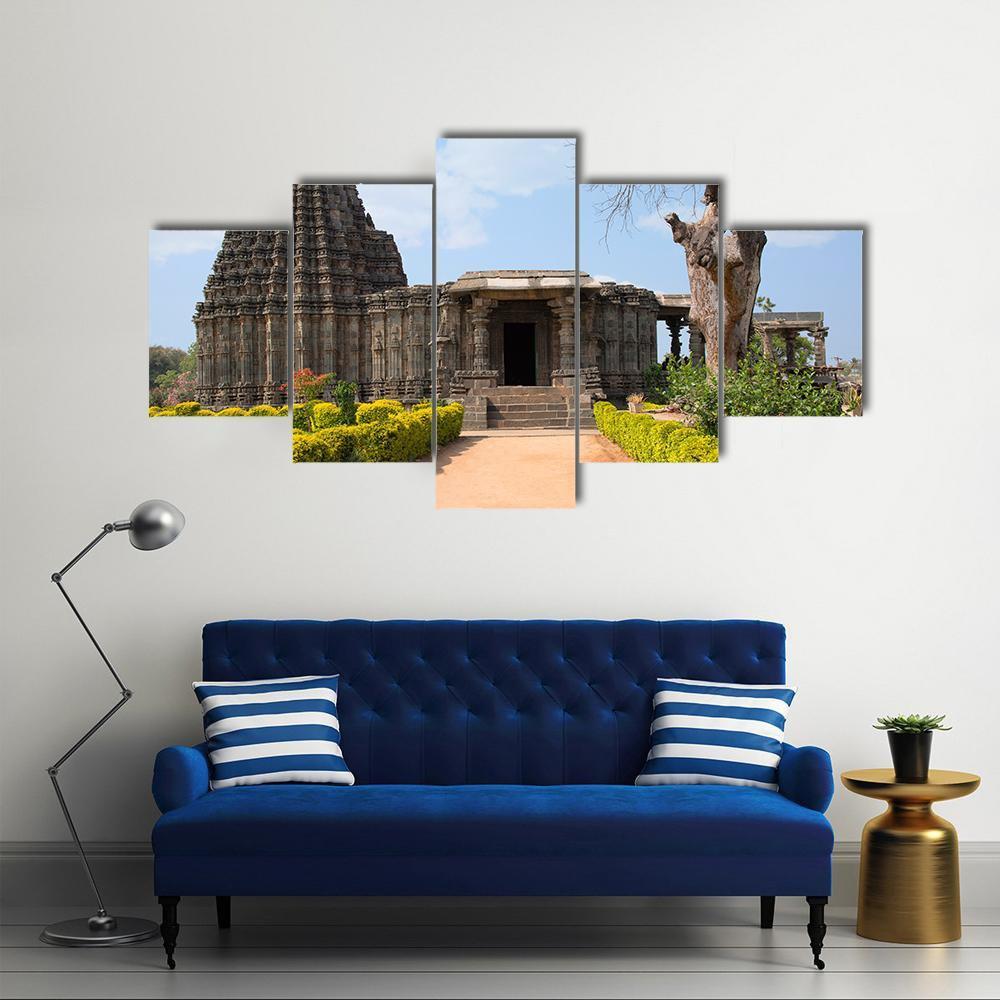 Doddabasappa Temple Canvas Wall Art-5 Star-Gallery Wrap-62" x 32"-Tiaracle