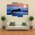 Dog Running On Beach Canvas Wall Art-4 Pop-Gallery Wrap-50" x 32"-Tiaracle