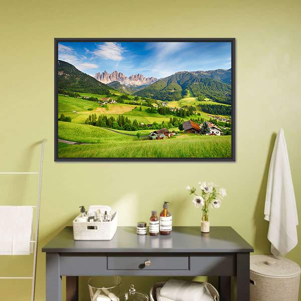 Dolomites Alps Mountain Canvas Wall Art-3 Horizontal-Gallery Wrap-25" x 16"-Tiaracle