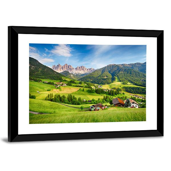 Dolomites Alps Mountain Canvas Wall Art-3 Horizontal-Gallery Wrap-25" x 16"-Tiaracle