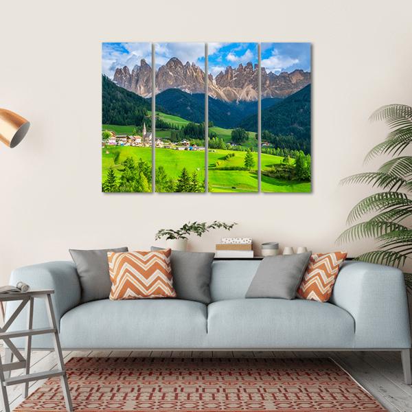 Dolomites in Northern Italy Canvas Wall Art-4 Horizontal-Gallery Wrap-34" x 24"-Tiaracle