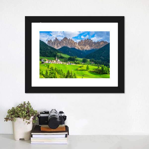 Dolomites in Northern Italy Canvas Wall Art-5 Horizontal-Gallery Wrap-22" x 12"-Tiaracle