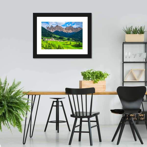 Dolomites in Northern Italy Canvas Wall Art-5 Horizontal-Gallery Wrap-22" x 12"-Tiaracle