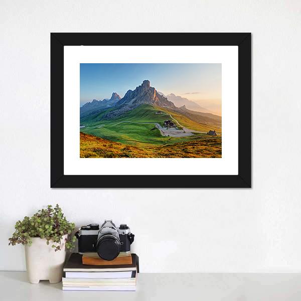 Dolomites Landscape Canvas Wall Art-5 Horizontal-Gallery Wrap-22" x 12"-Tiaracle