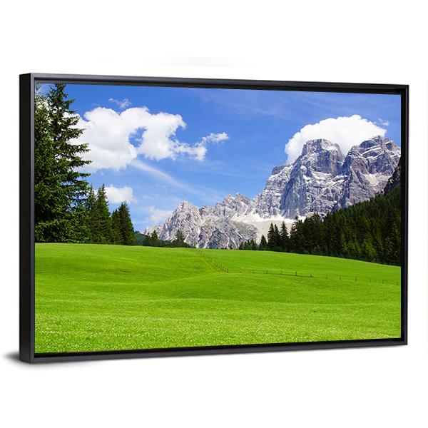 Dolomites Landscape Italy Canvas Wall Art-3 Horizontal-Gallery Wrap-25" x 16"-Tiaracle