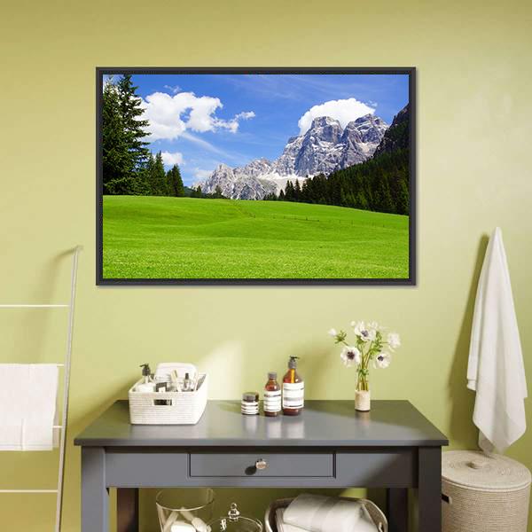Dolomites Landscape Italy Canvas Wall Art-3 Horizontal-Gallery Wrap-25" x 16"-Tiaracle