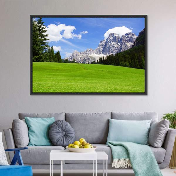 Dolomites Landscape Italy Canvas Wall Art-3 Horizontal-Gallery Wrap-25" x 16"-Tiaracle