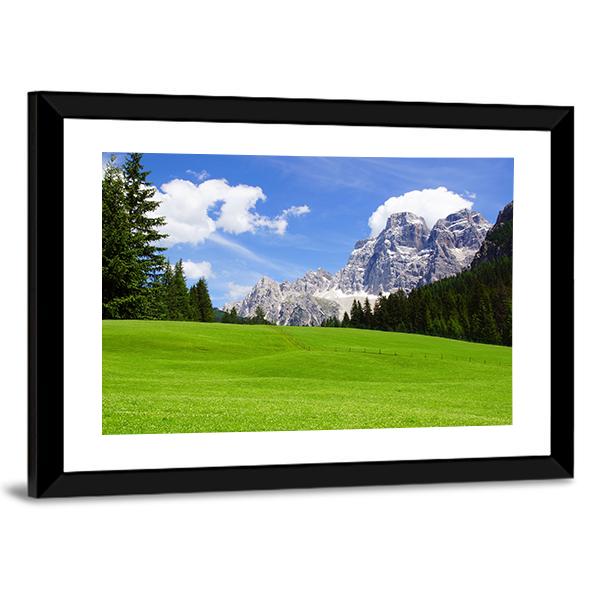 Dolomites Landscape Italy Canvas Wall Art-3 Horizontal-Gallery Wrap-25" x 16"-Tiaracle