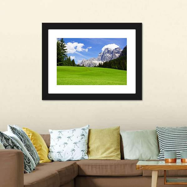 Dolomites Landscape Italy Canvas Wall Art-1 Piece-Framed Print-20" x 16"-Tiaracle