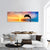 Silhouette Of Jumping Dolphin Panoramic Canvas Wall Art-3 Piece-25" x 08"-Tiaracle